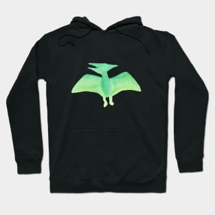 watercolor pterodactyl dinosaur Hoodie